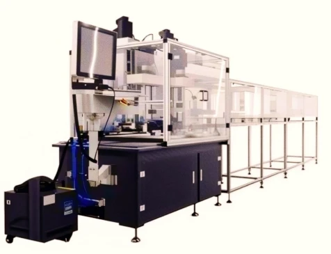 Vollautomatische Flachdraht-Rundlochwickelmaschine